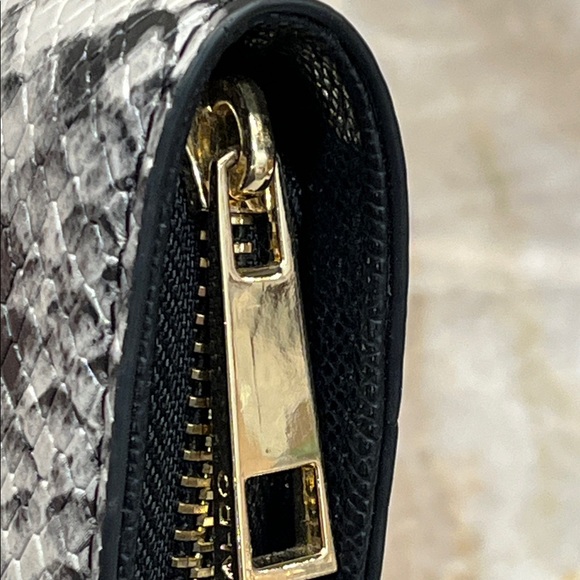 Aldo Silencer Monochrome Snake Print Clutch - Picture 7 of 10